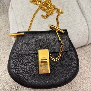 Chloe Mini Drew Leather Backpack